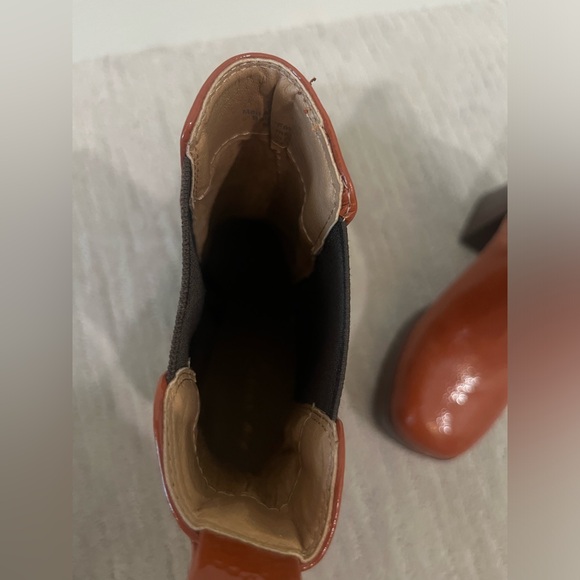 Circus by Sam Edelman Womens Stace Patent Block Heel Ankle Boots - Picture 8 of 8